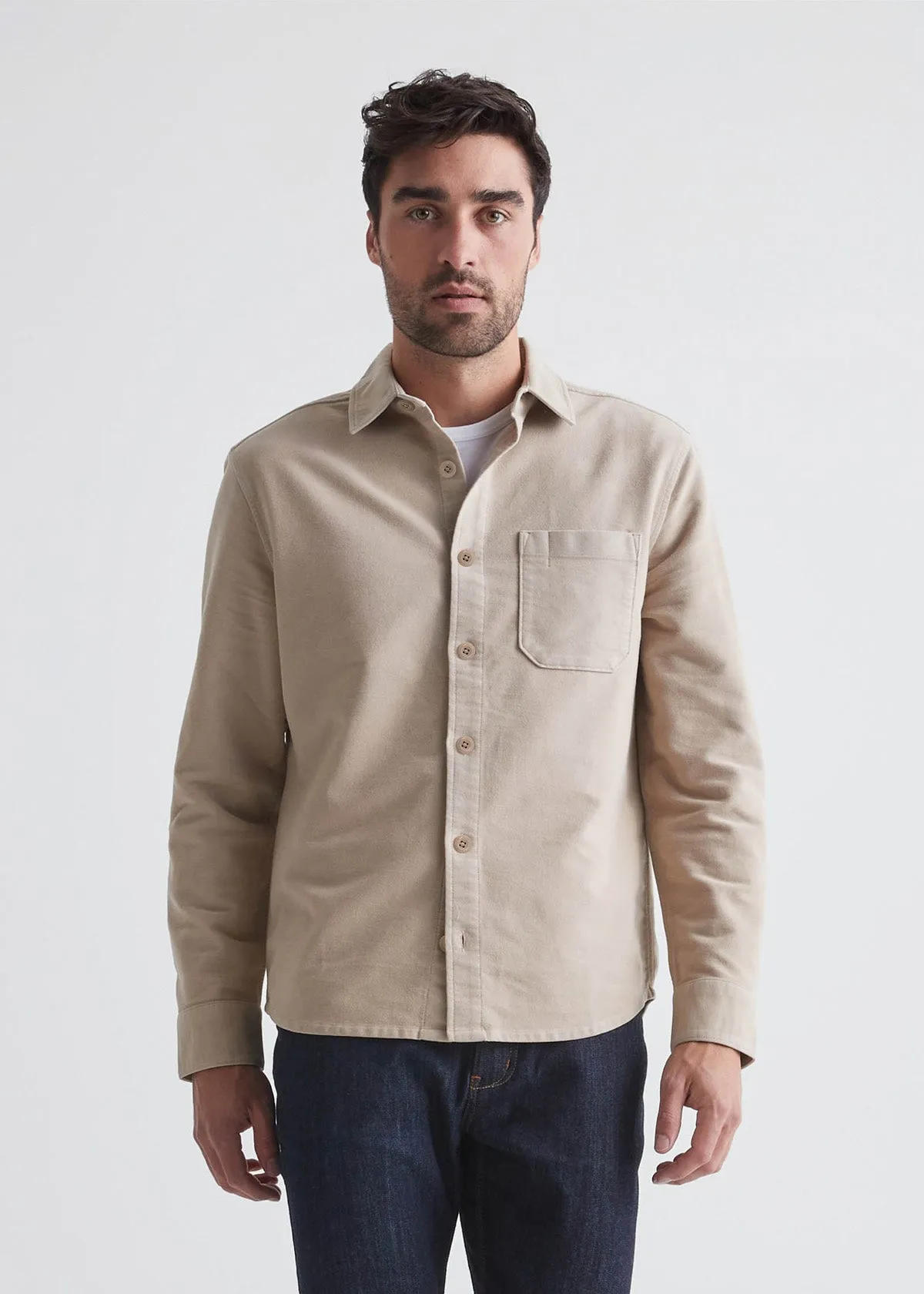 No Sweat Moleskin Shirt - Almond