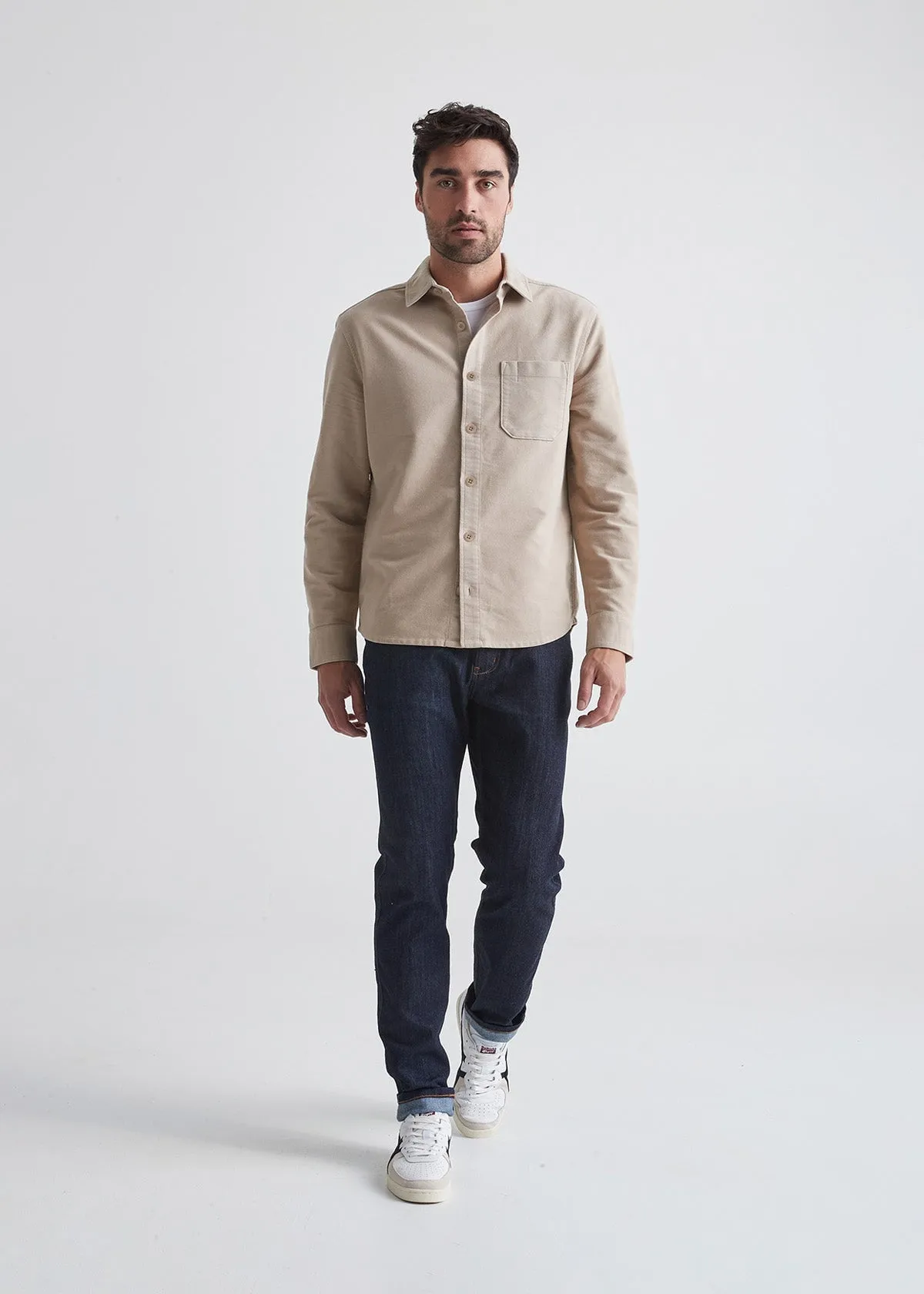 No Sweat Moleskin Shirt - Almond