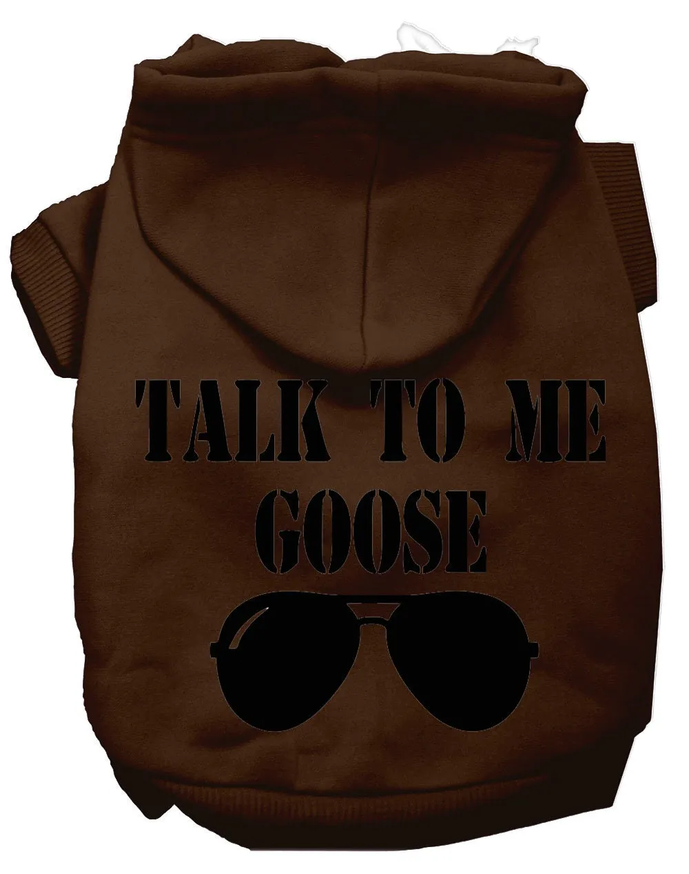 Pet Dog & Cat Hoodie Screen Printed, "Talk To Me Goose"