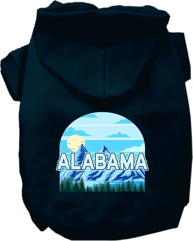 Pet Dog & Cat Screen Printed Hoodie for Medium to Large Pets (Sizes 2XL-6XL), "Alabama Trailblazer"