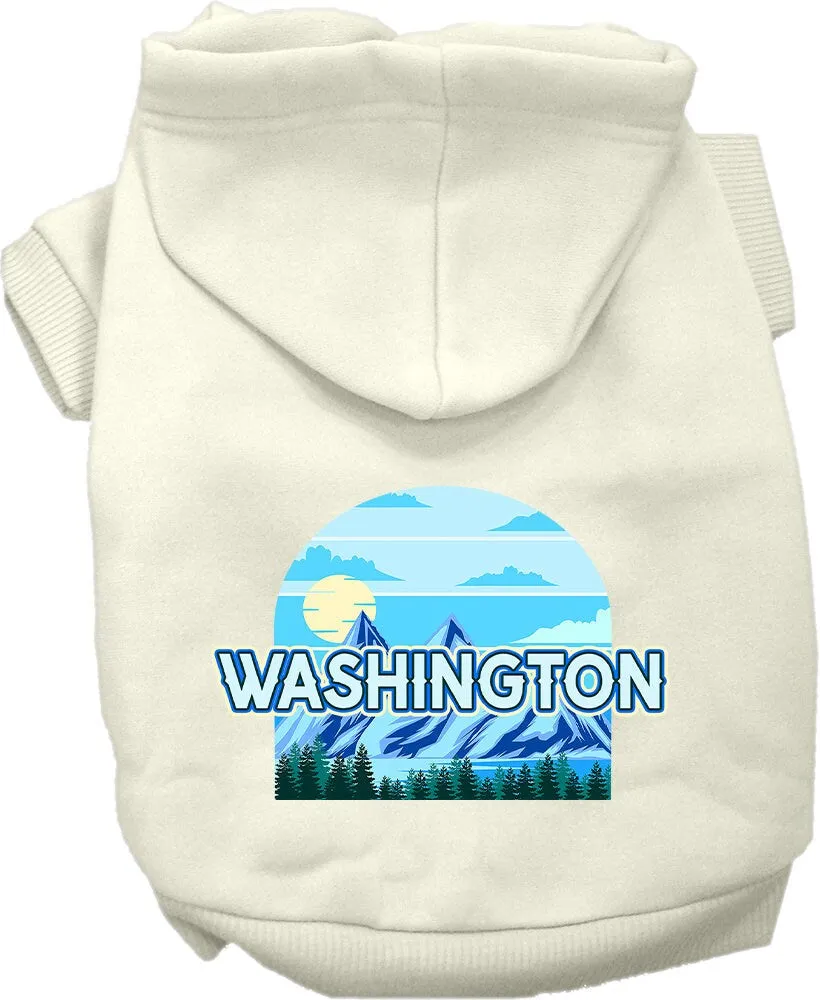 Pet Dog & Cat Screen Printed Hoodie for Medium to Large Pets (Sizes 2XL-6XL), "Washington Trailblazer"