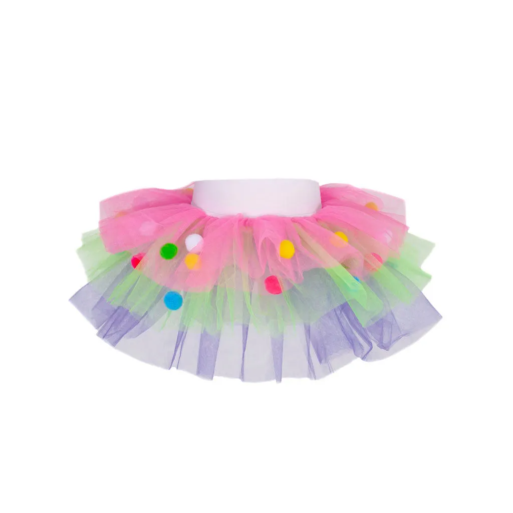 RAINBOW POM POM TUTU