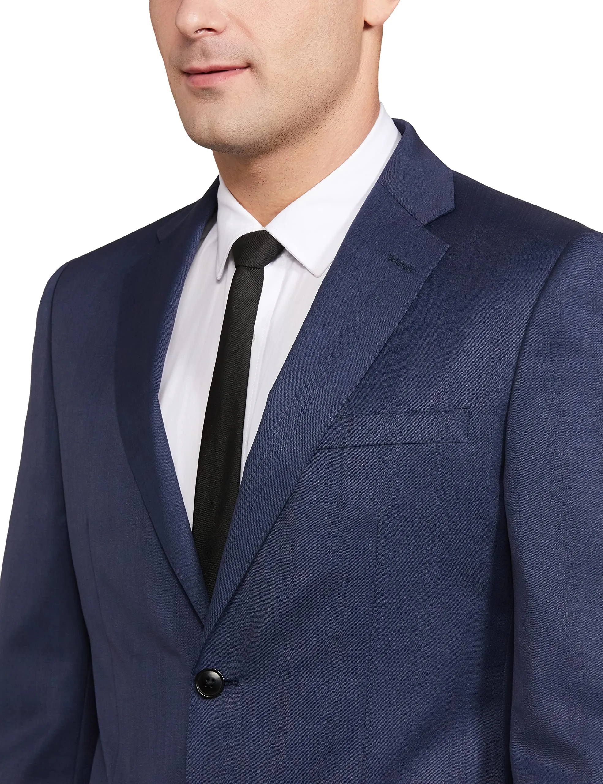 RAYMOND Wool Blend Men's Full Sleeve Contemporary FIT Dark Blue Formal Suit (RPDC01913-B8 108)