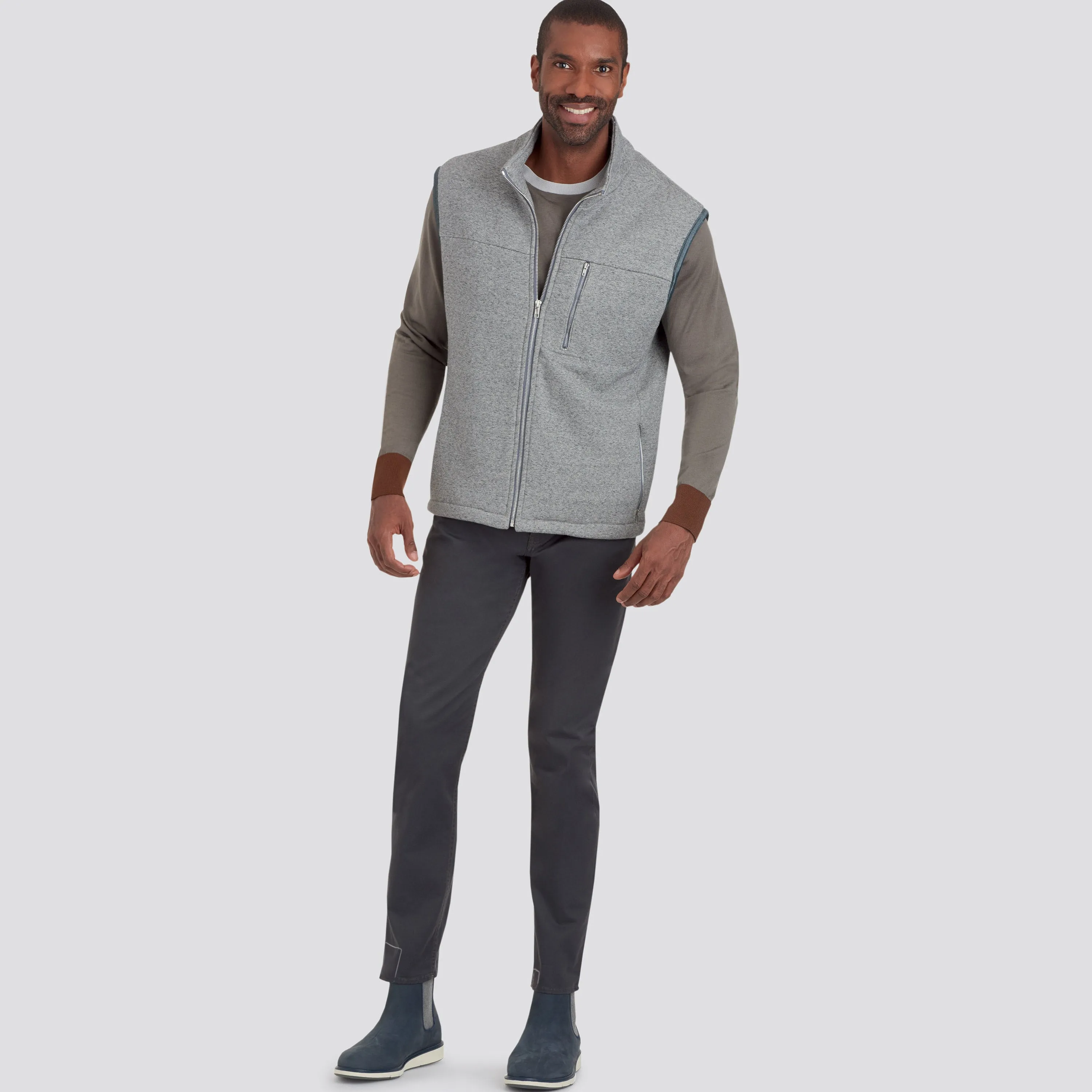 Simplicity Pattern 9191 Men's Vests & Jacket