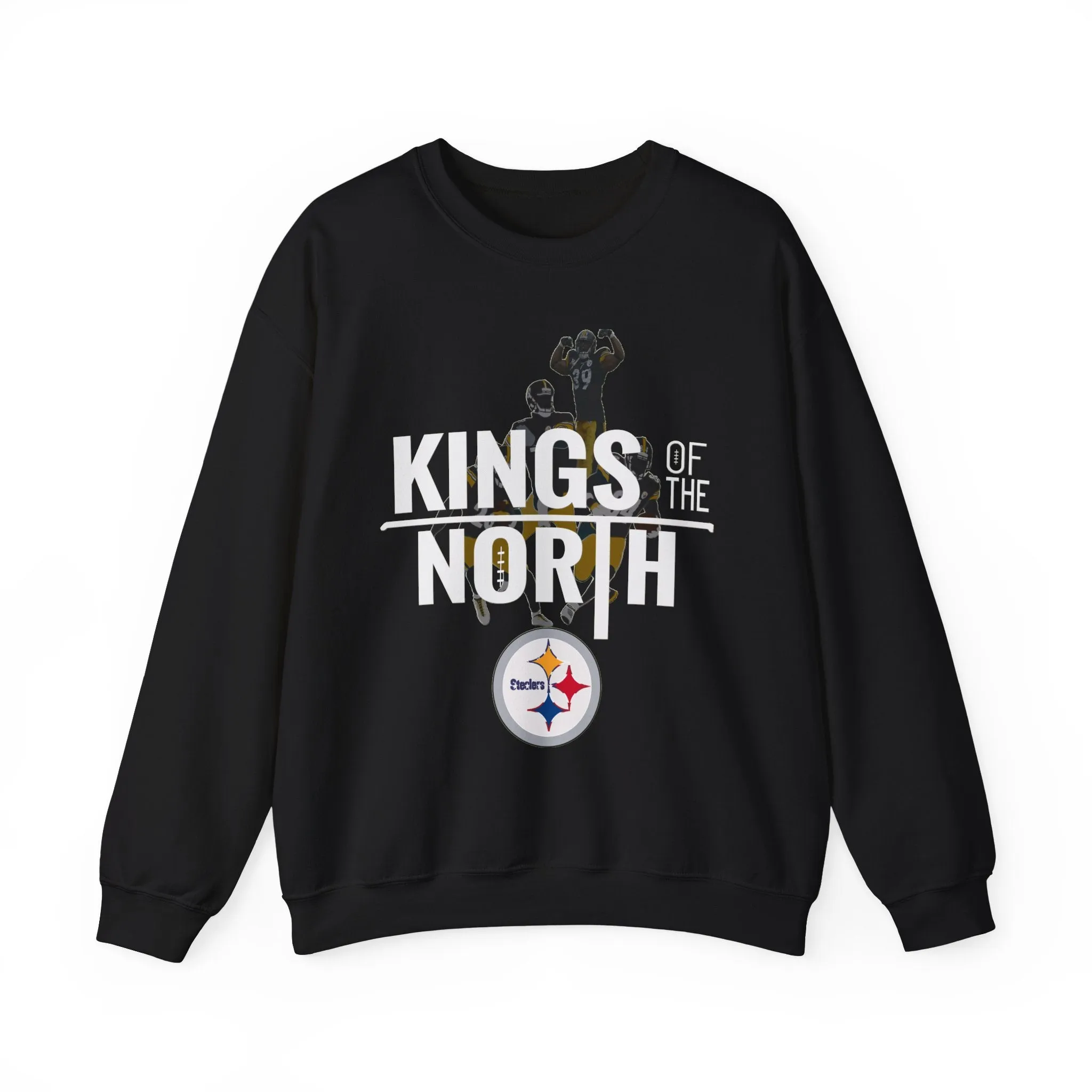 Steelers Fan Sweatshirt "Kings Of The North" Gildan 18000| Pittsburgh Steelers Fan Sweater Mens Womens (4 Colors)