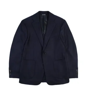 Trunk Wigmore Wool Flannel Suit Jacket: Navy