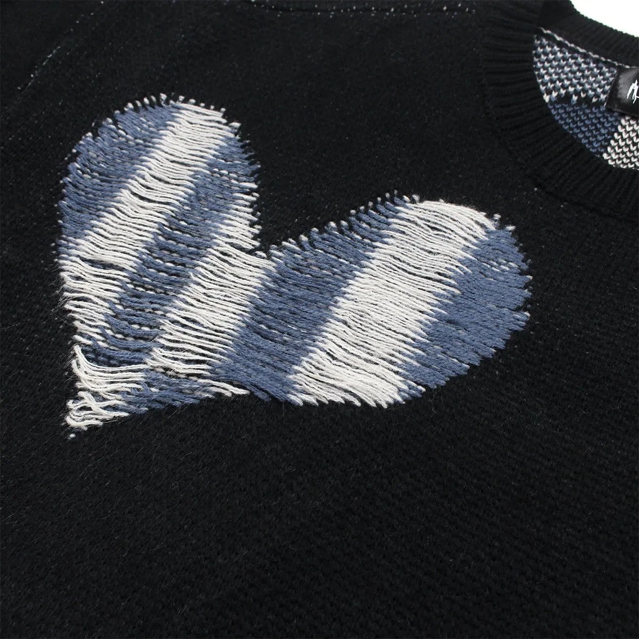 WLS Dark Love Ripped Knitted Sweater