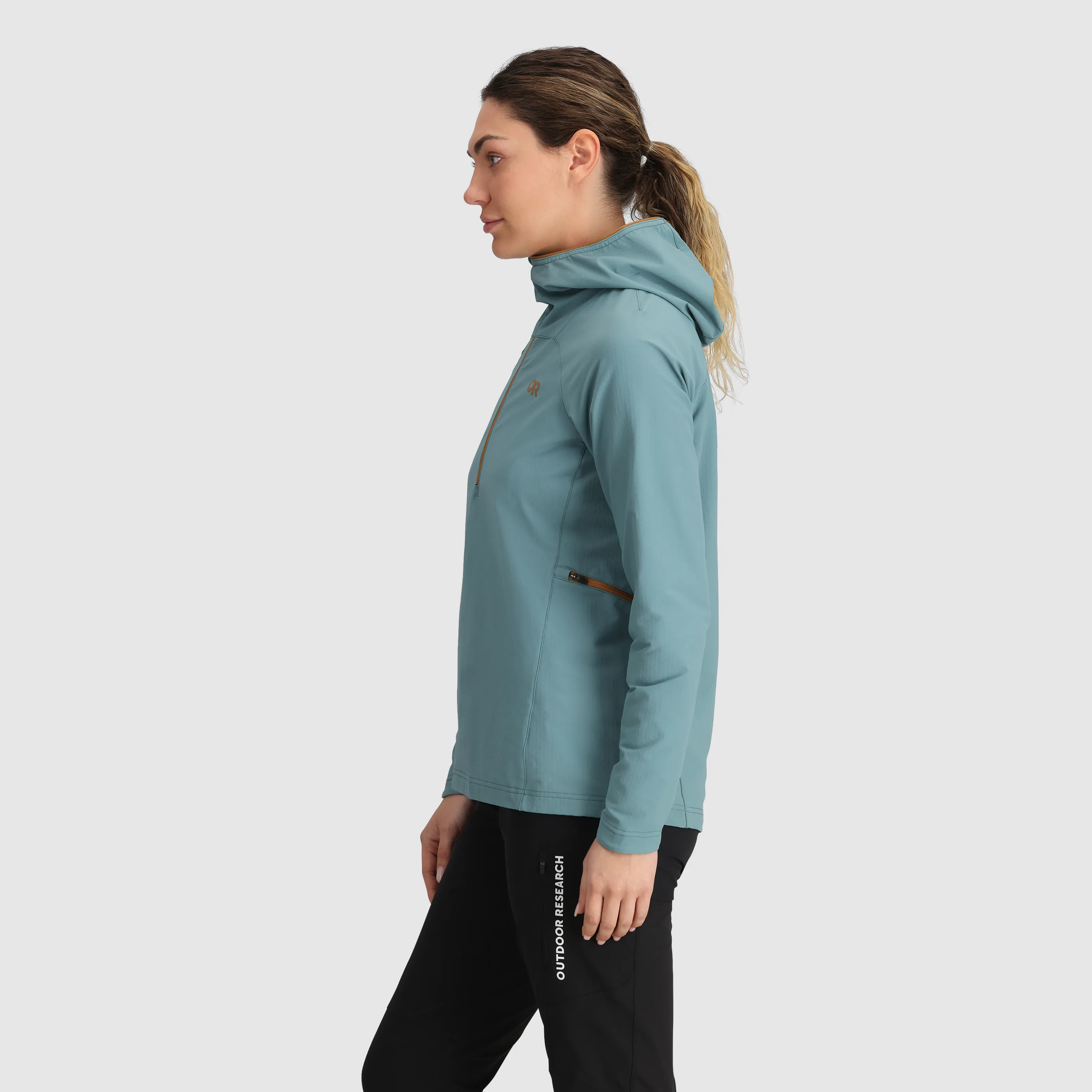 Women's Freewheel Half Zip Soft Shell MTB Hoodie