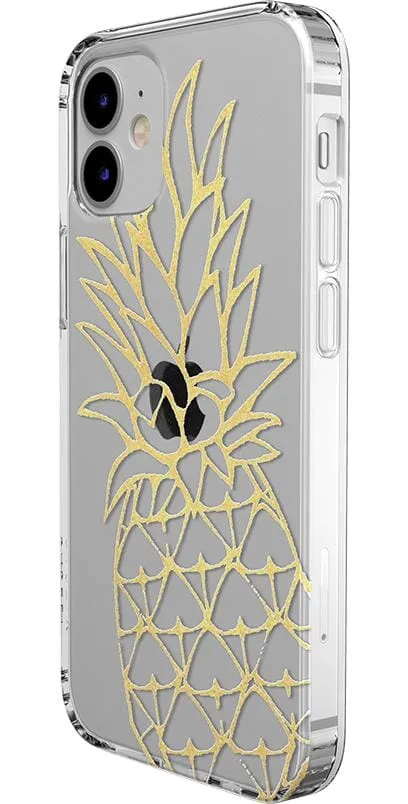 You're a Fine-Apple | Gold Pineapple Clear Case